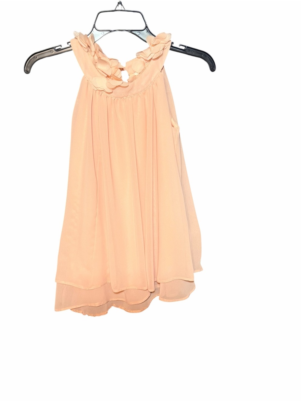 Girls Peach Floral Tunic